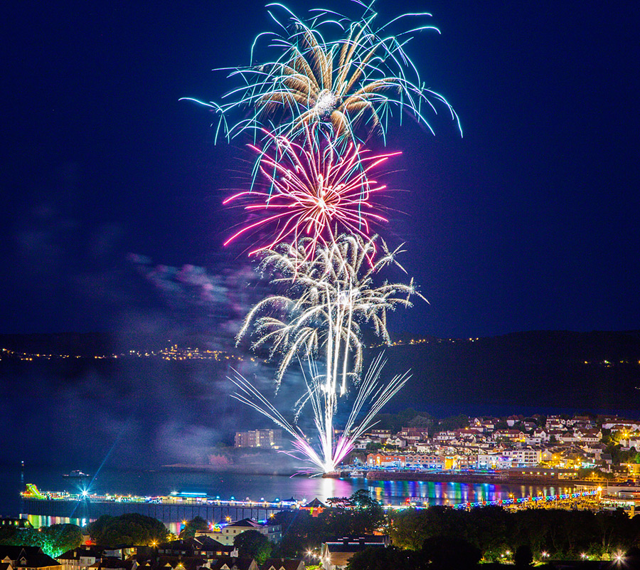 Firework and event photography in south Devon for sonic fireworks